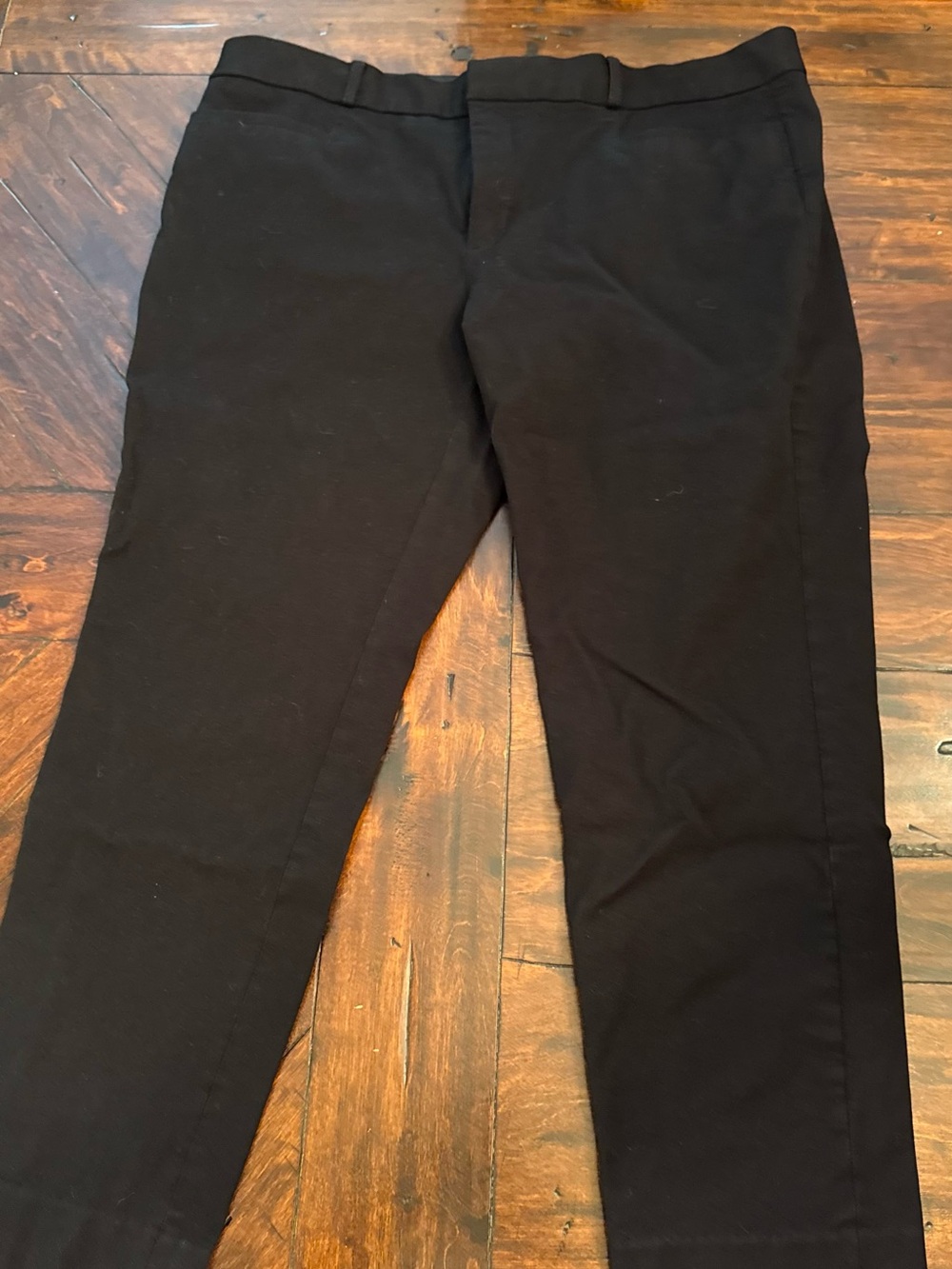 Banana Republic Black Cropped Slim Ankle Pants